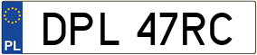 Trailer License Plate